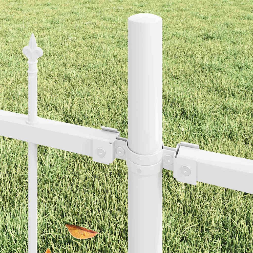 PANGIVO - Clôture jardin acier blanc 170 x 140 cm, Poids :19.2kg - PANGIVO - Image 3