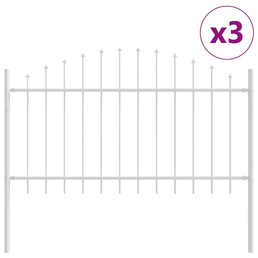 PANGIVO - Clôture jardin acier blanc 170 x 140 cm, Poids :19.2kg - PANGIVO - Image 2