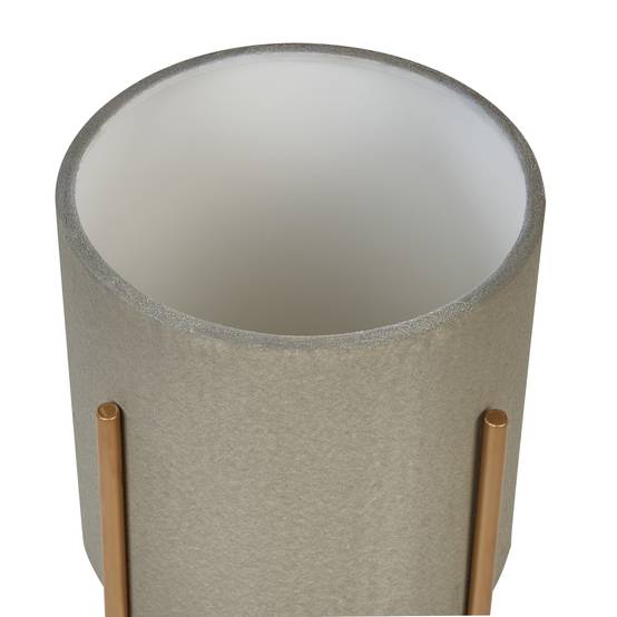 Beliani - Cache-pot d'intérieur Métal Gris HYBRIDUM - Beliani - Image 5