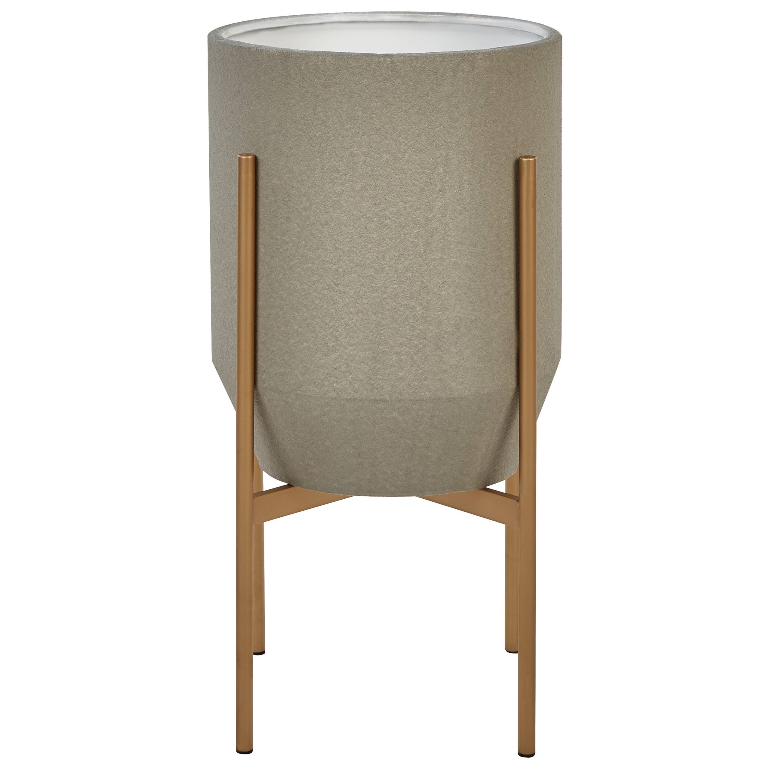 Beliani - Cache-pot d'intérieur Métal Gris HYBRIDUM - Beliani - Image 2
