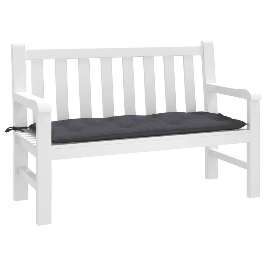 ComfortXL - Grand Coussin pour Banc Tissu Oxford Confortable pour Salon de Jardin Anthracite 120x50x7 cm – ComfortXL Outdoor Living - Image 1