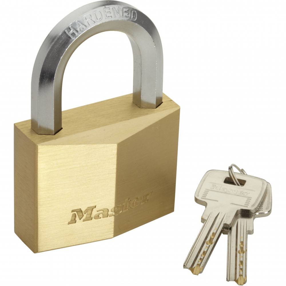Master Lock - Cadenas à clé MASTER LOCK laiton, l.60 mm - Image 1