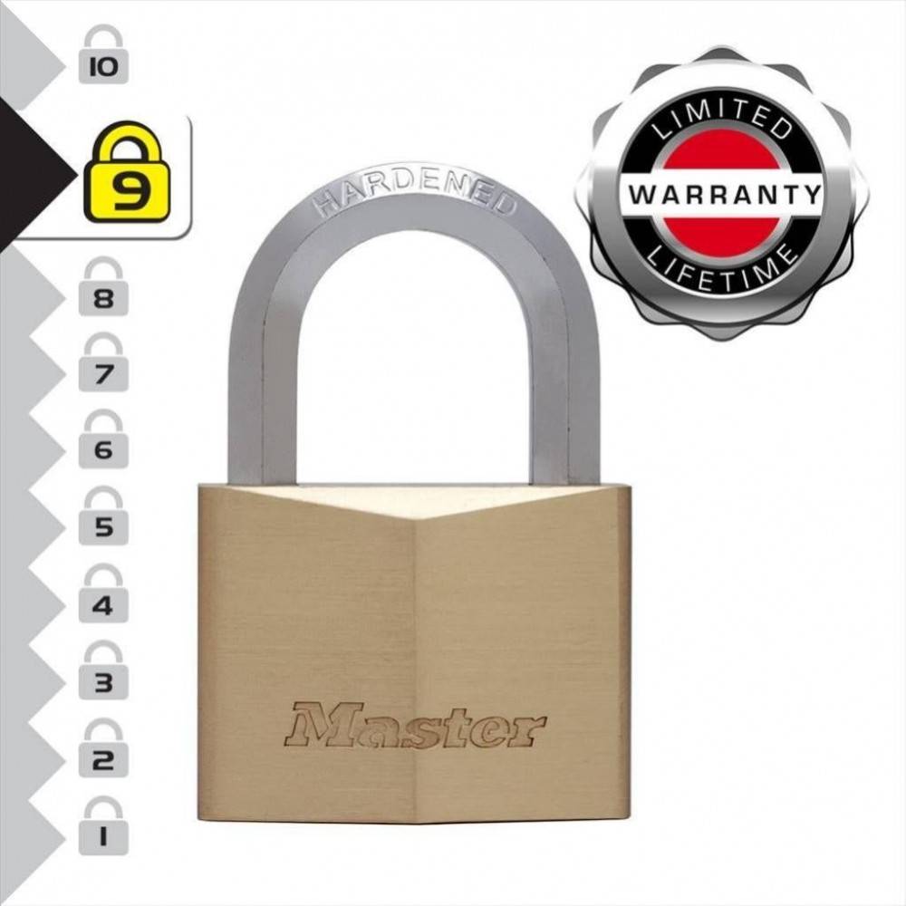 Master Lock - Cadenas à clé MASTER LOCK laiton, l.60 mm - Image 4