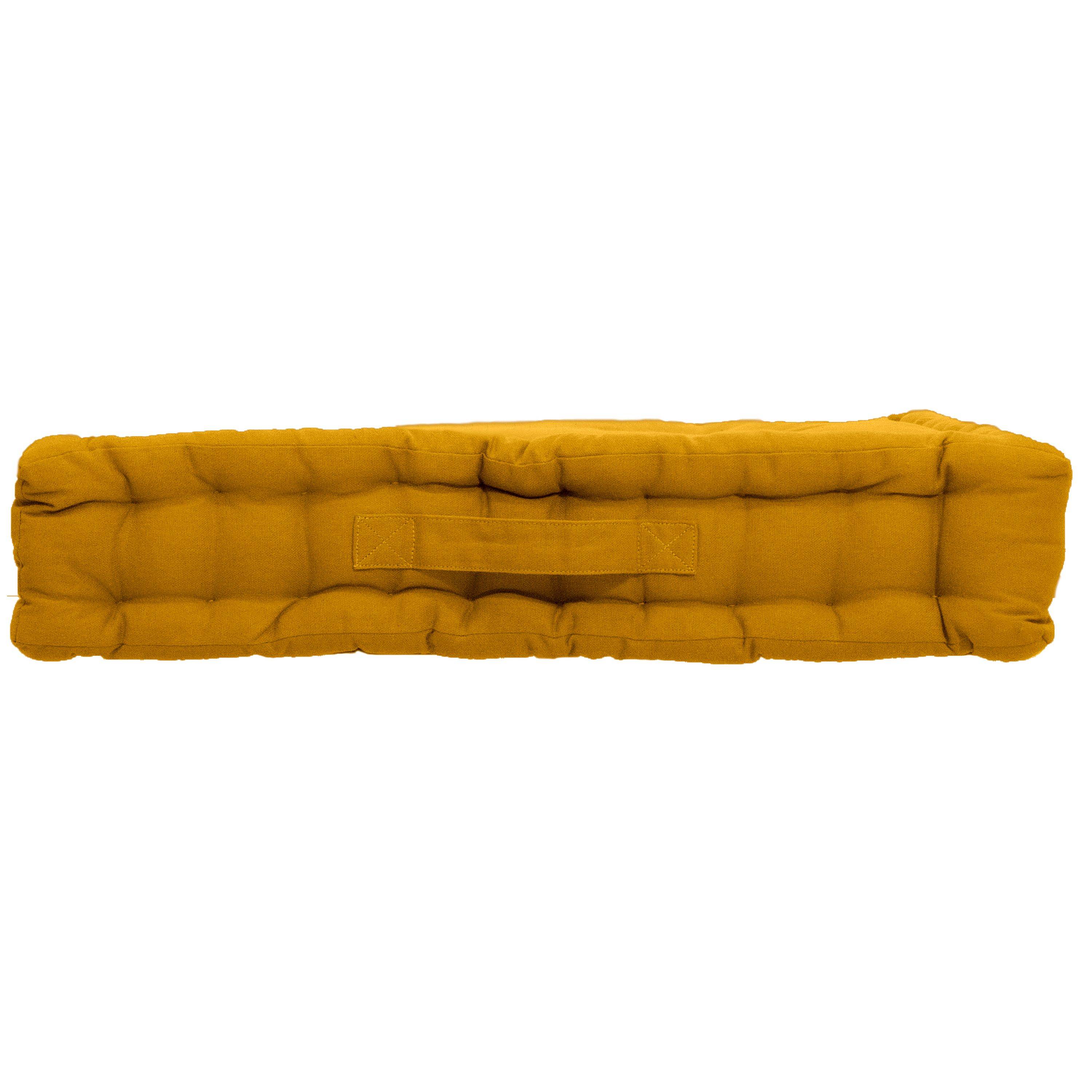 Enjoy Home - Coussin de sol Panama avec poignée - 50 cm x 50 cm - Vert argile - Enjoy Home - Image 2