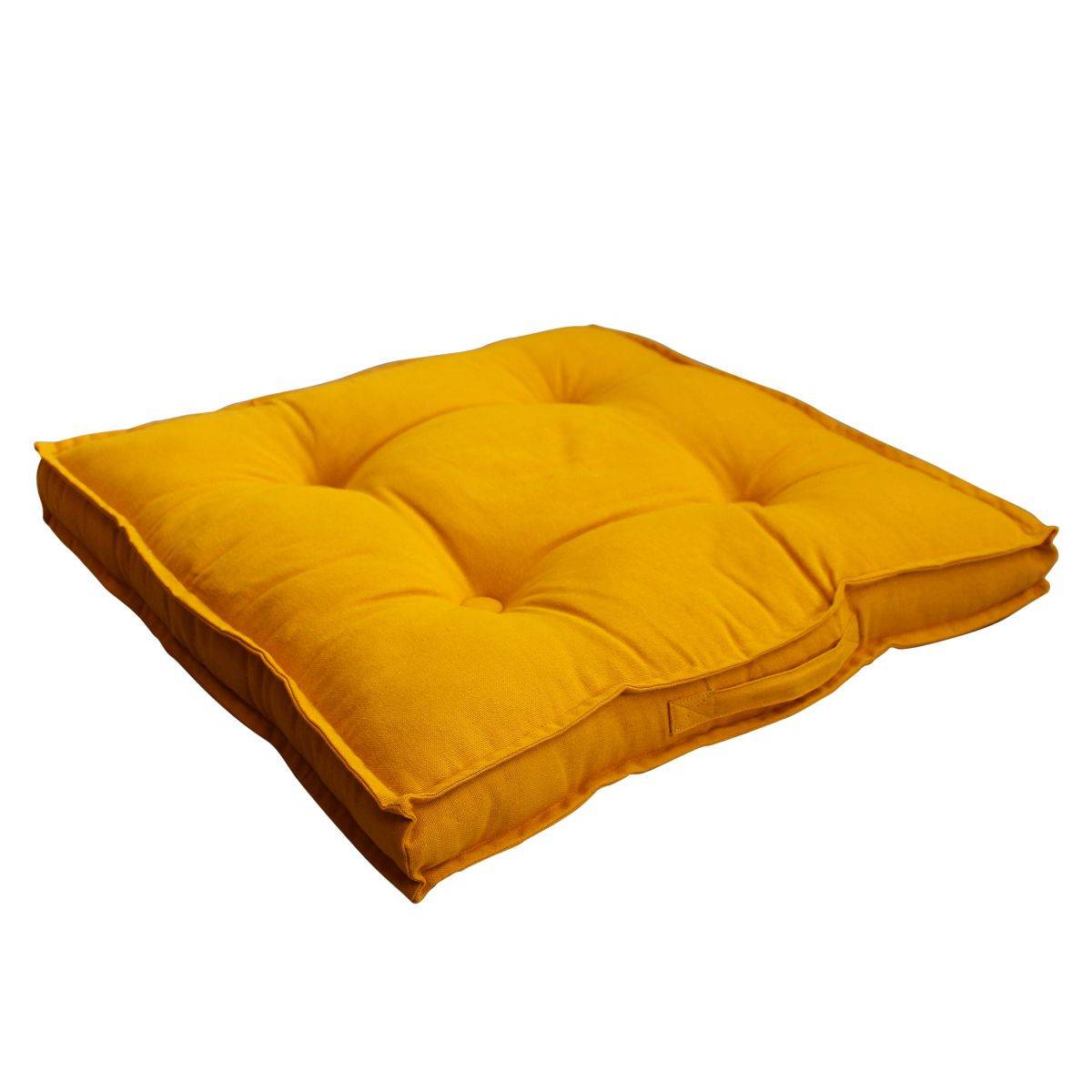 Enjoy Home - Coussin de sol Panama avec poignée - 50 cm x 50 cm - Vert argile - Enjoy Home - Image 3