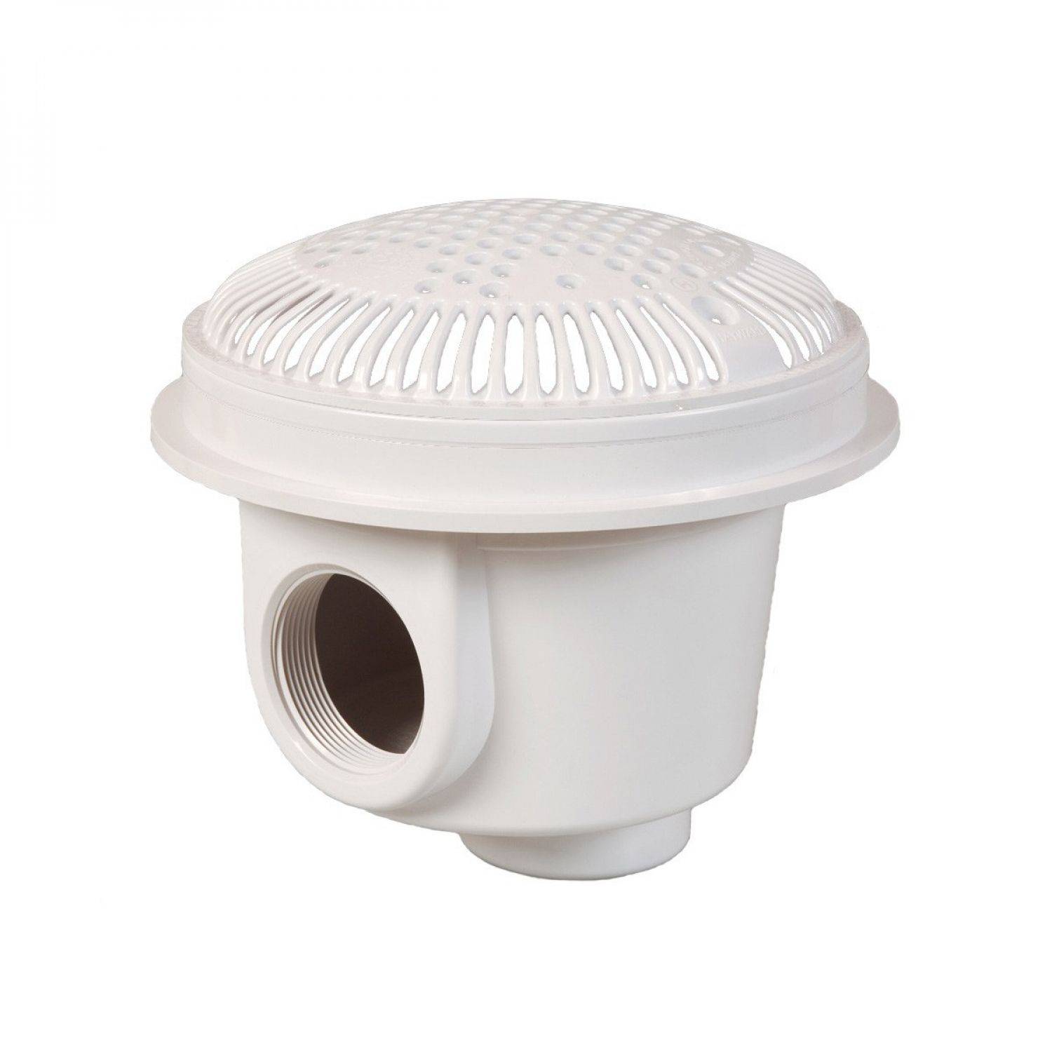 Bonde de fond anti-vortex - 1"1/2 - Pour piscine entérrée béton - Blanc - WG1051AVE - Hayward - Image 1