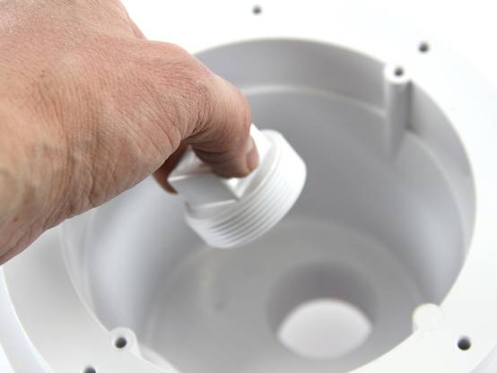 Bonde de fond anti-vortex - 1"1/2 - Pour piscine entérrée béton - Blanc - WG1051AVE - Hayward - Image 4