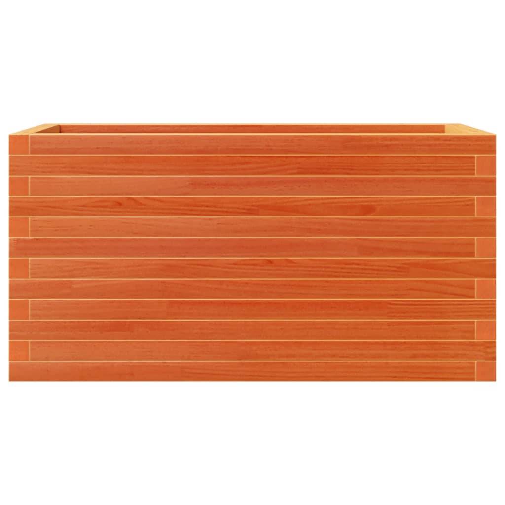 Jardinière | Pot de fleurs | Cache-pot | Bac à fleurs cire marron 90x40x46 cm bois de pin massif - Image 5