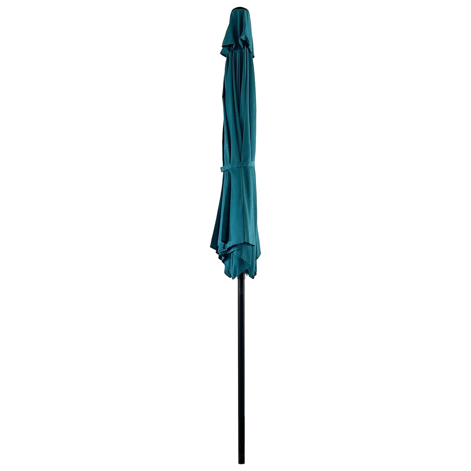 Happy Garden - Parasol droit HAPUNA rond 2,70m de diamètre bleu - HAPPY GARDEN - Image 3