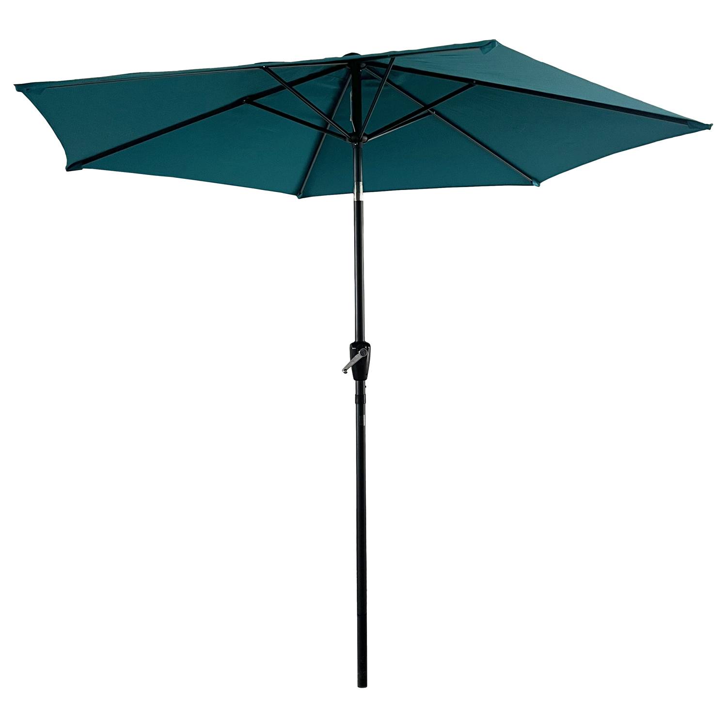 Happy Garden - Parasol droit HAPUNA rond 2,70m de diamètre bleu - HAPPY GARDEN - Image 1
