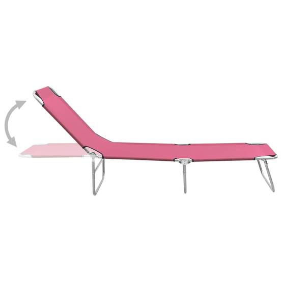 Prolenta Premium - Chaise longue d'extérieur Rose 58 X 189 cm - Prolenta Premium - Image 3