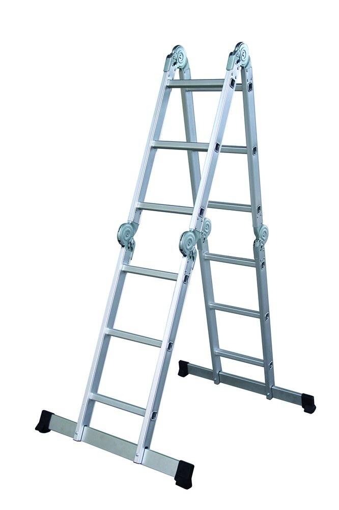 Echelle articulée + plate-forme acier 4x3 barreaux - Image 4