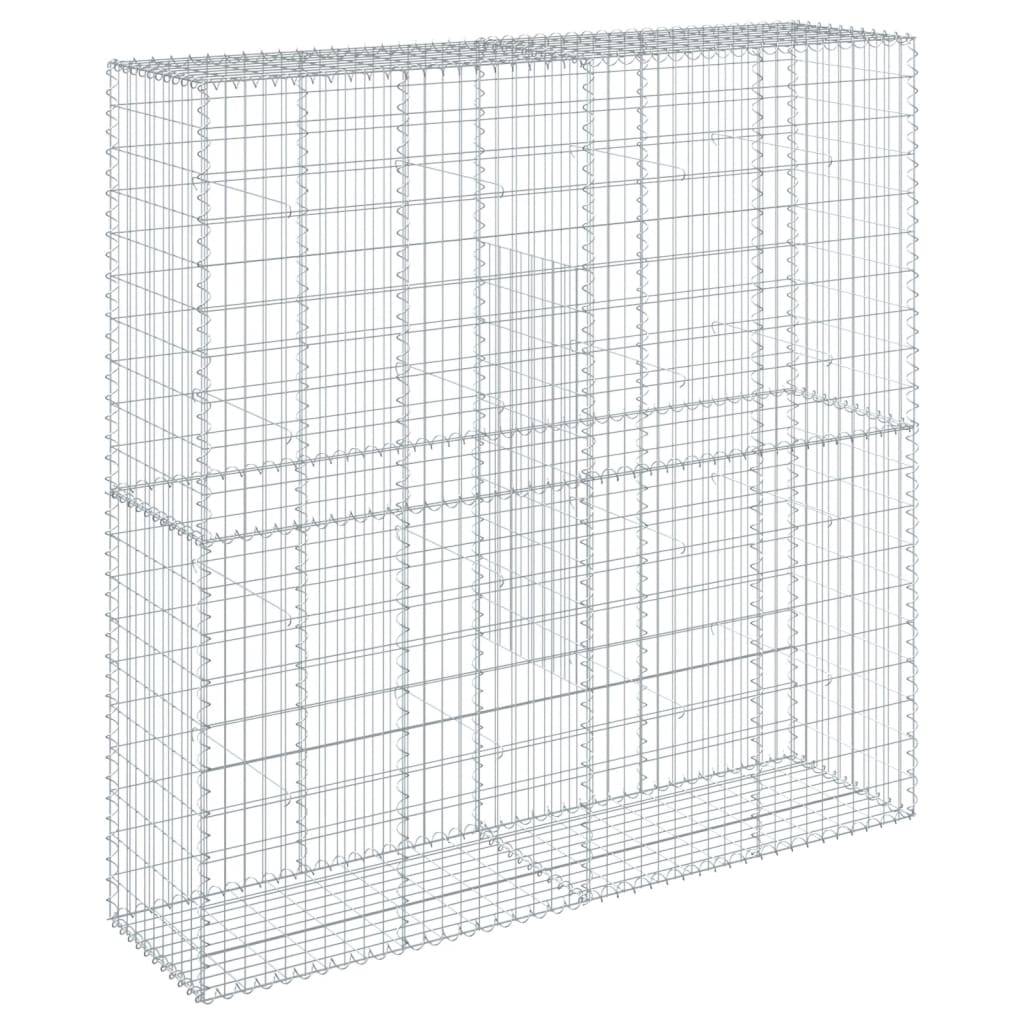 Vidaxl - Panier gabion avec couvercle 200x50x200 cm fer galvanisé vidaXL 3295167 - Image 6