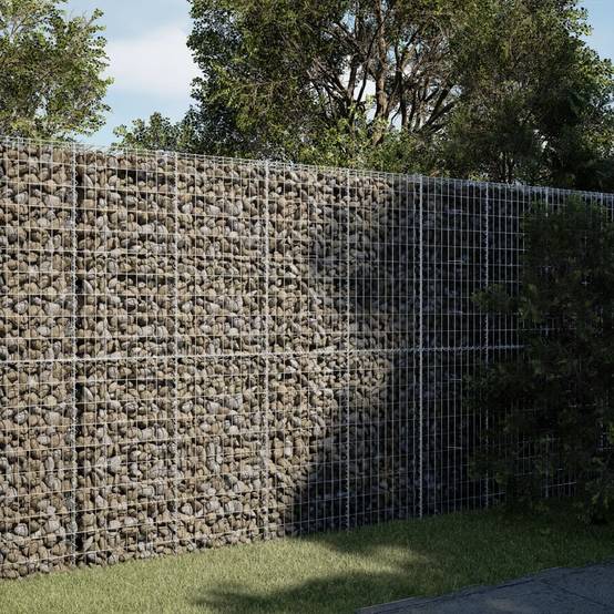 Vidaxl - Panier gabion avec couvercle 200x50x200 cm fer galvanisé vidaXL 3295167 - Image 1