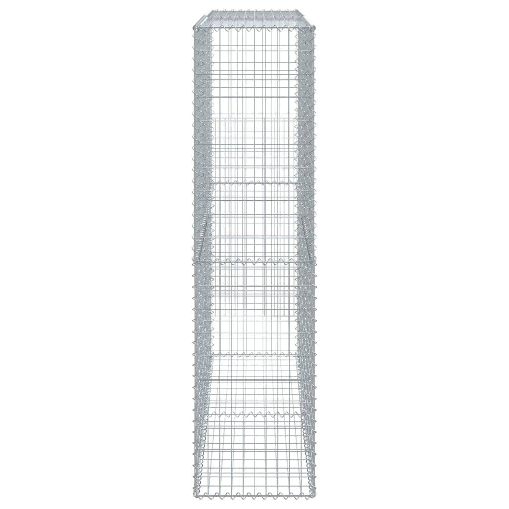 Vidaxl - Panier gabion avec couvercle 200x50x200 cm fer galvanisé vidaXL 3295167 - Image 5