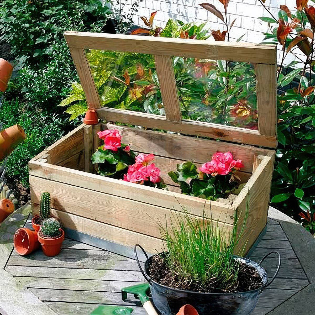 Serre en bois modèle Rimini - Cémonjardin - Image 2