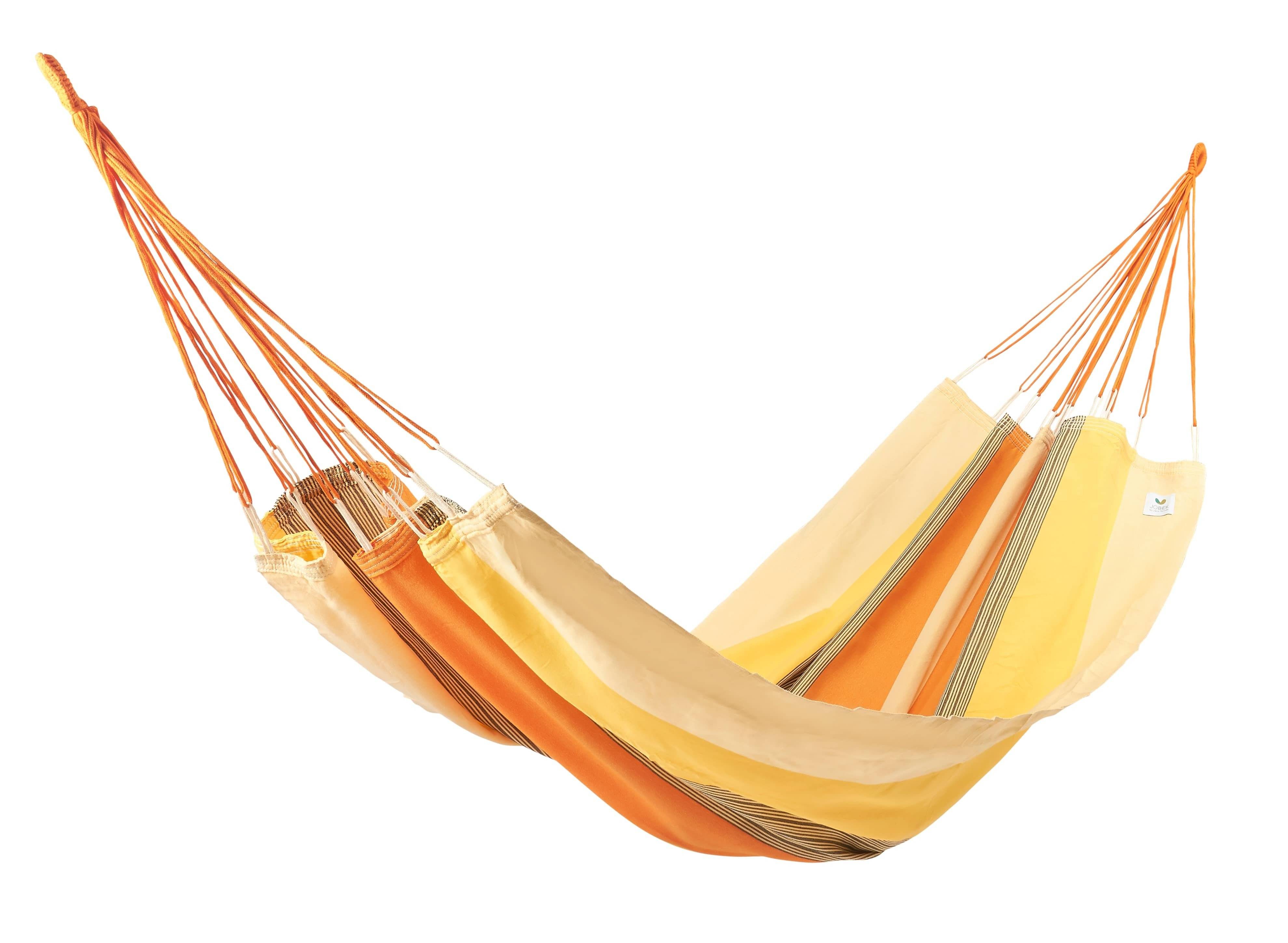 Jobek - Hamac Traditionnel KOCON 340x140 cm en Polypropylène Kumquat JOBEK