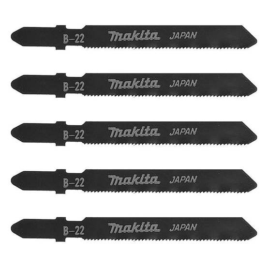 Lot de 5 lames MAKITA A-85737 pour scie sauteuse (Métal, inox, alu et PVC) Makita - Image 1