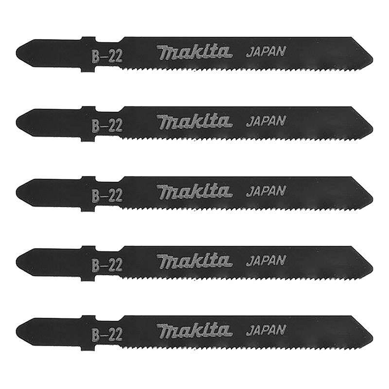 Lot de 5 lames MAKITA A-85737 pour scie sauteuse (Métal, inox, alu et PVC) Makita - Image 1