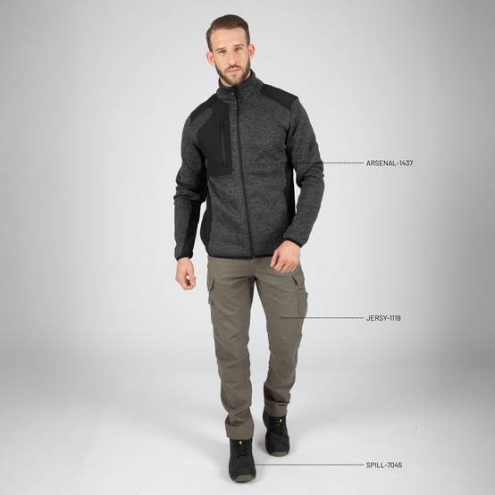 North Ways - taille l - arsenal - gilet de travail - 1437 anthracite - Image 2