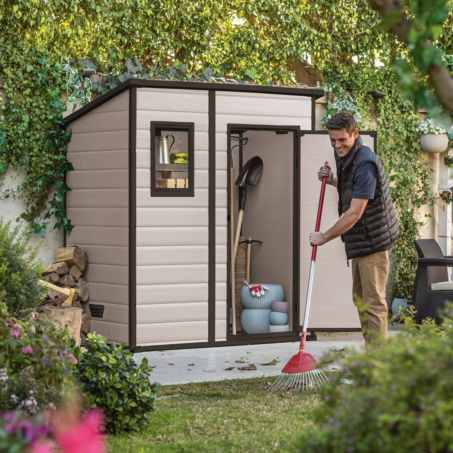 Keter - Abri de jardin 2,3m² MANOR 6x4 Beige Keter - Image 3