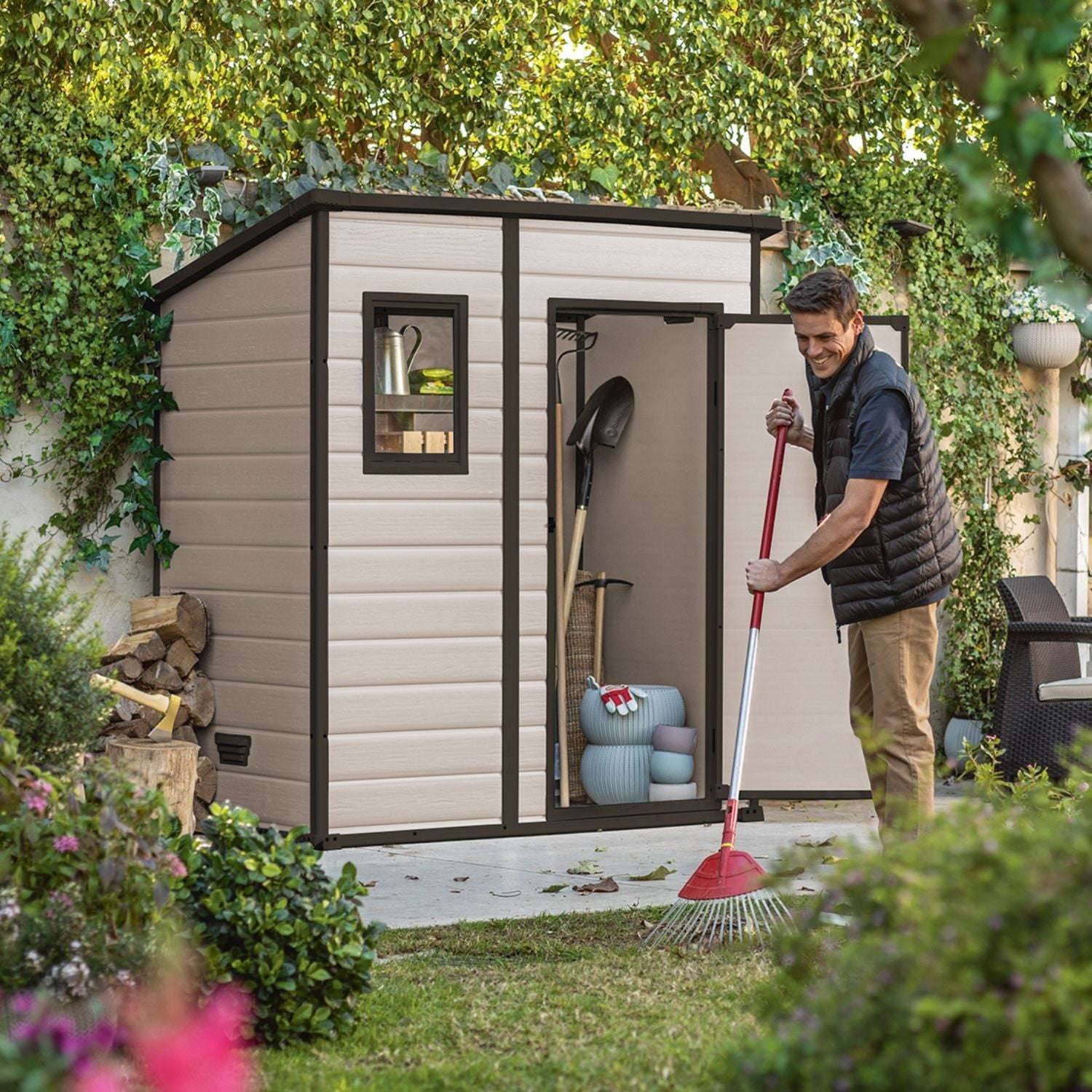 Keter - Abri de jardin 2,3m² MANOR 6x4 Beige Keter - Image 3