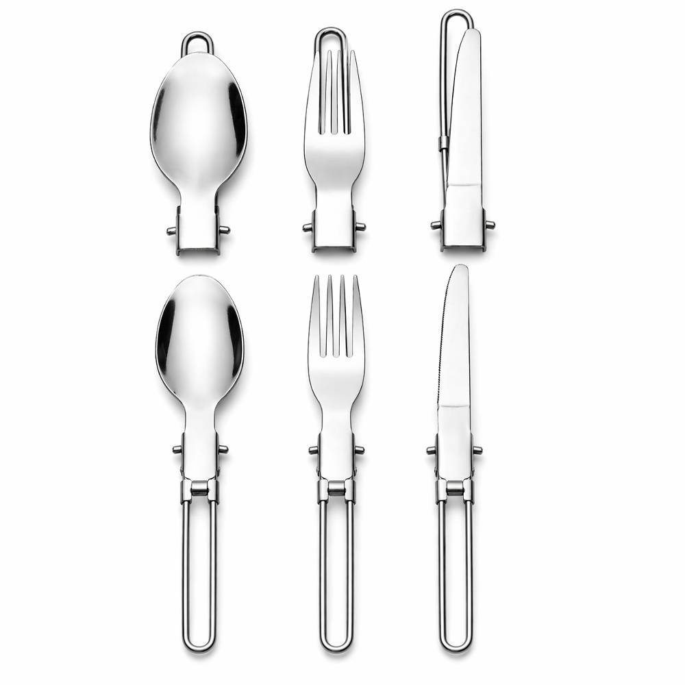 Kit popote camping 12 pieces TRAILGAZ PAN avec mini rechaud pliable 3000 W piezo casseroles antiadhesives tasse inox - Image 6