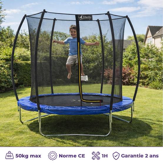 Kangui - Trampoline rond Ø 180cm avec filet de sécurité intérieur - FPR 180 Kangui - Image 2