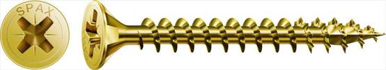Spax - Lot de 75 vis acier tête fraisée pozidriv SPAX, Diam.5 mm x L.50 mm - Image 2