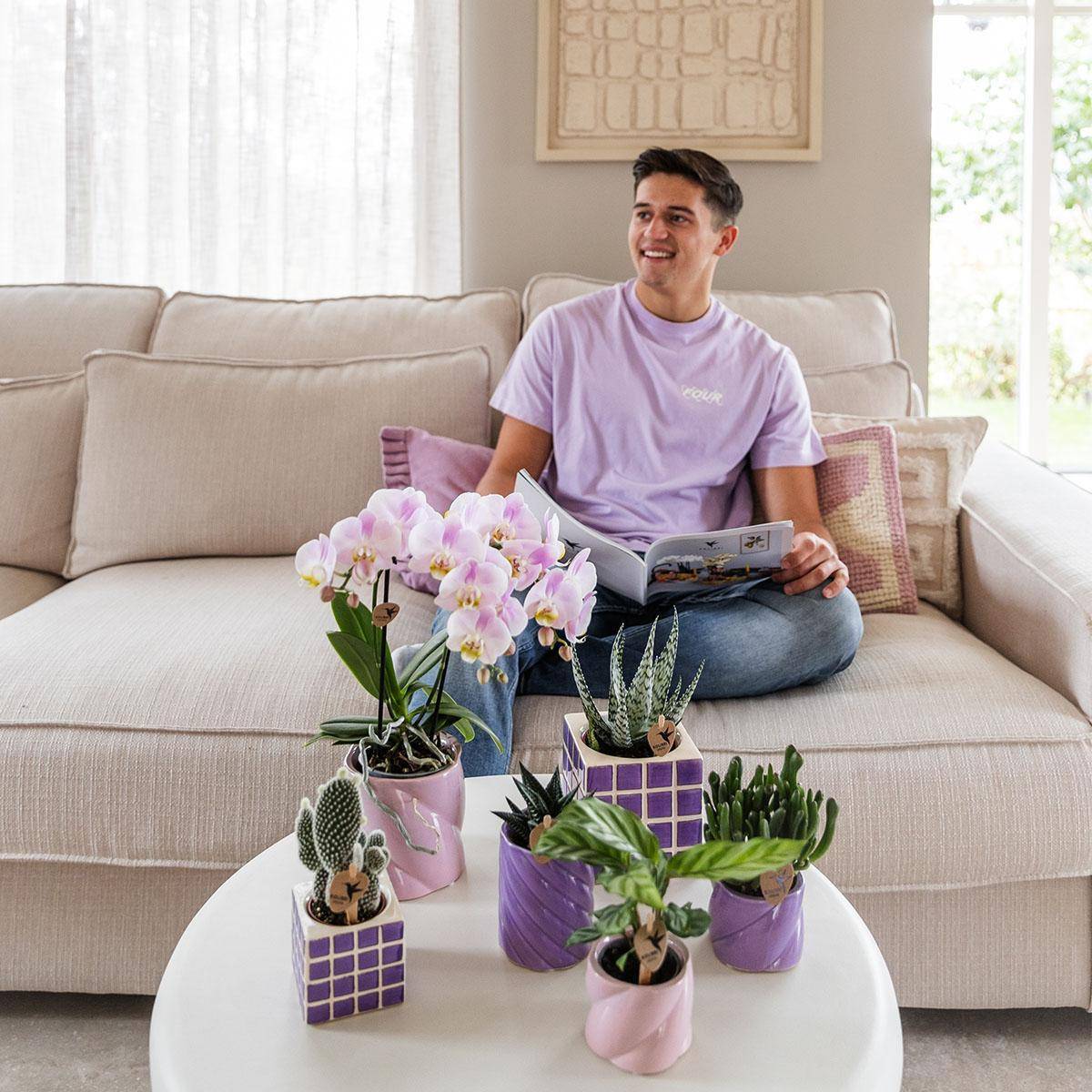 Pot décoratif Mosa - Lilac- La Green Touch - Image 3