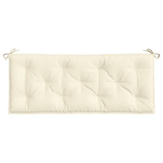Coussin de banc de jardin crème 120x50x7 cm tissu oxford P114 - Image 4