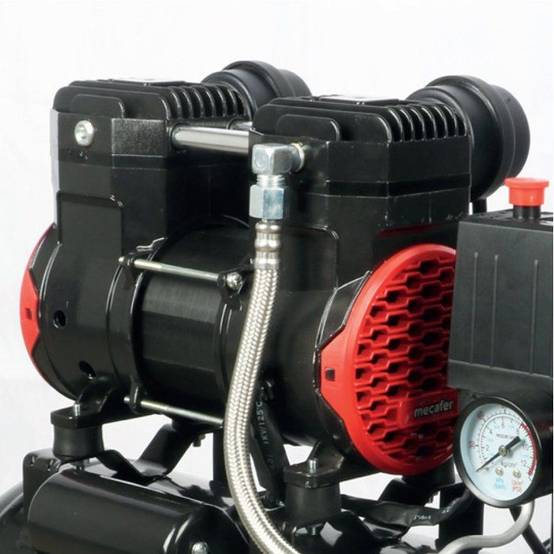 Mecafer - Compresseur d’air horizontal sans huile 24 L 1,5 HP 8 bar, 81 dB, 175 L/min - MECAFER - Image 4