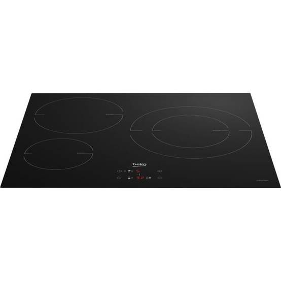 Beko - Table de cuissson à induction 60cm 3 feux 7200w noir HII63405MT Beko - Image 4