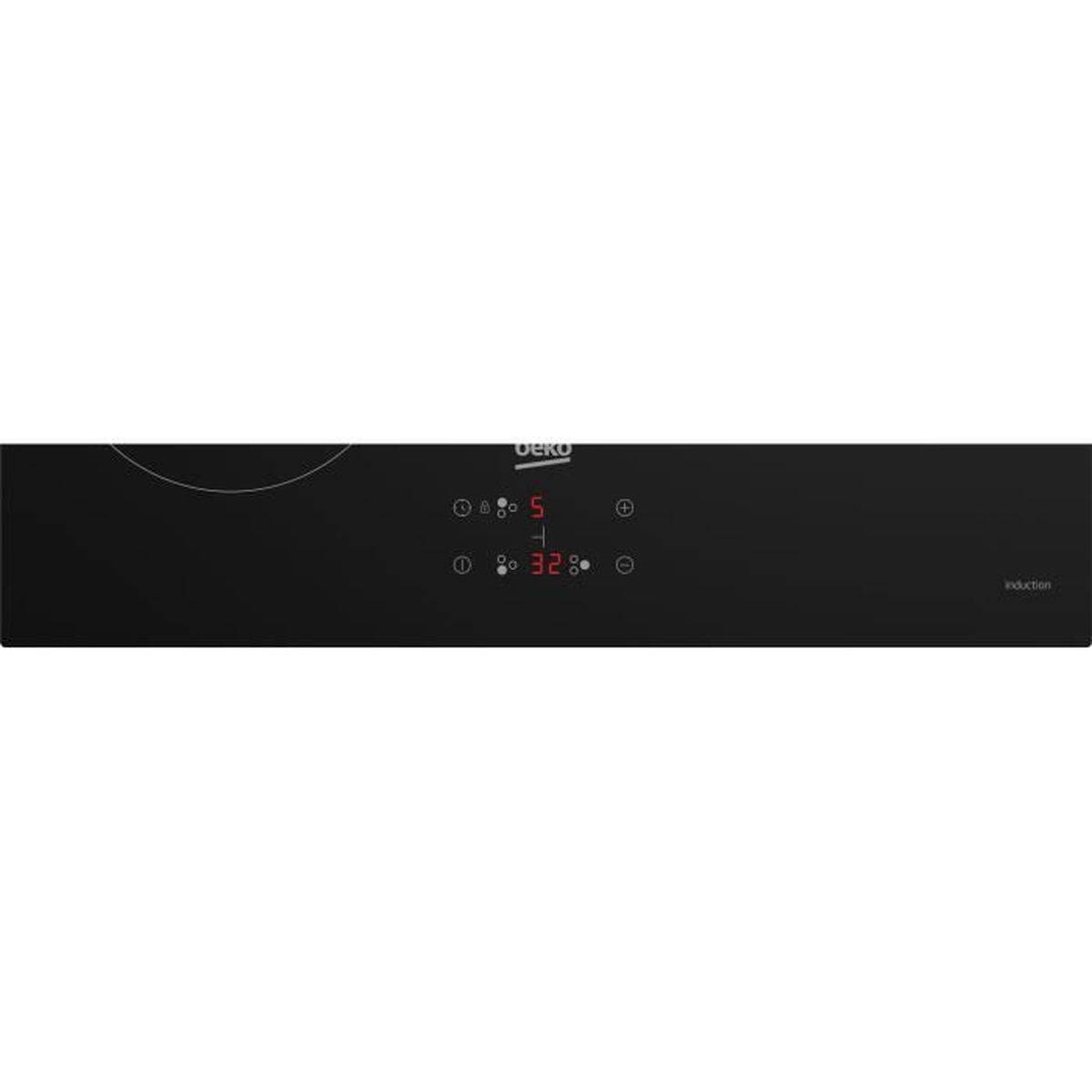 Beko - Table de cuissson à induction 60cm 3 feux 7200w noir HII63405MT Beko - Image 7