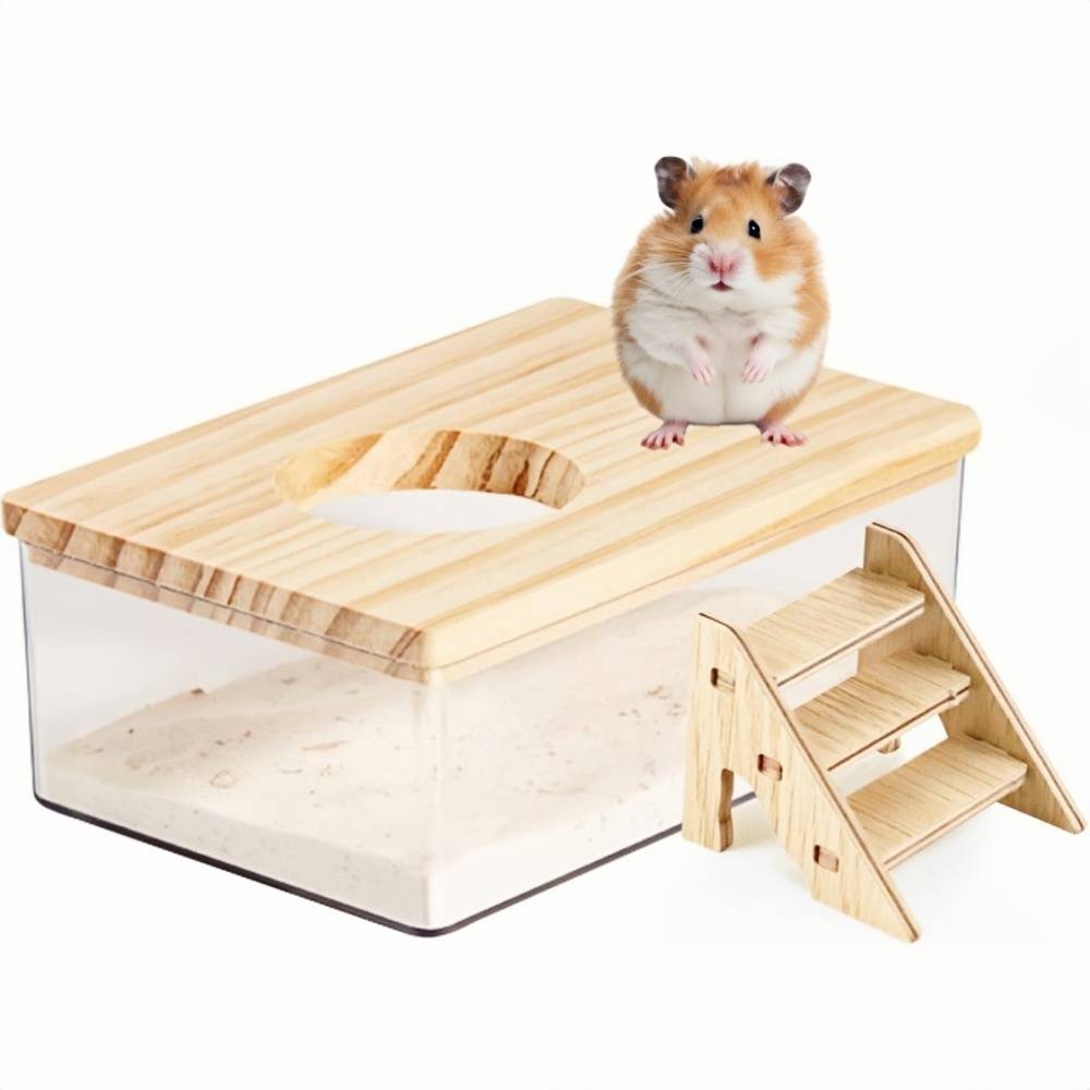 DtopbuyAge - Bac de bain de sable pour hamster, gerbille et chinchilla DtopbuyAge - Image 1