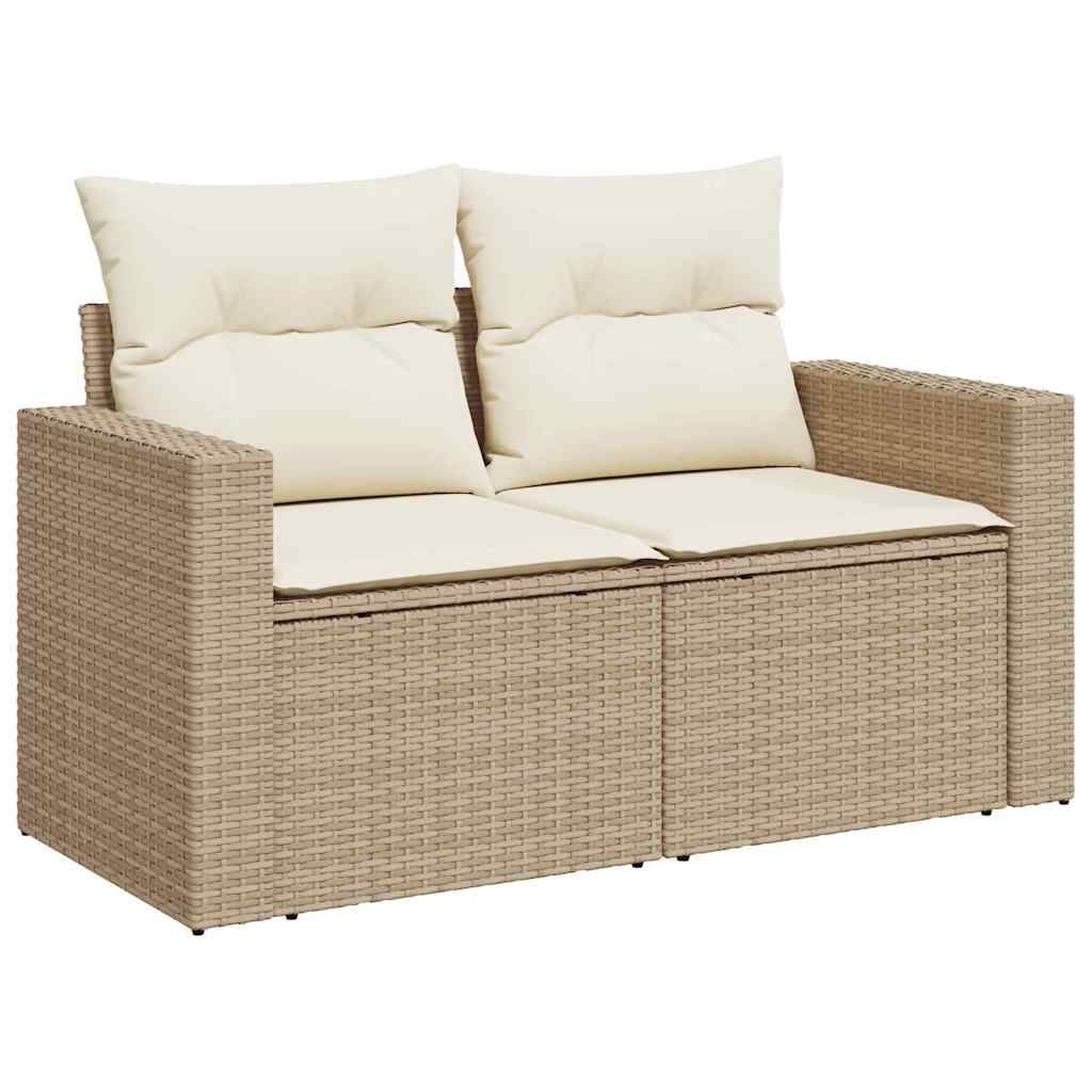 ComfortXL - Salon Bas de Jardin Modulable Rotin Synthétique 11 Pcs Table Ajustable et Coffre Beige Crème – ComfortXL Outdoor Living - Image 4