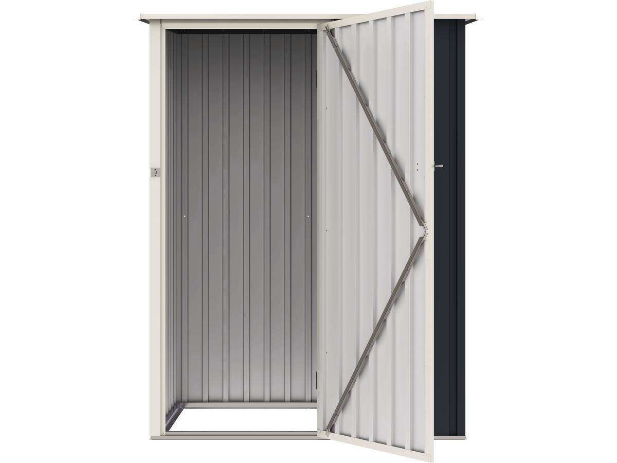 Abris De Jardin Métal "vega Ii"- 1.35 M² -gris -habitat Et Jardin - Image 3