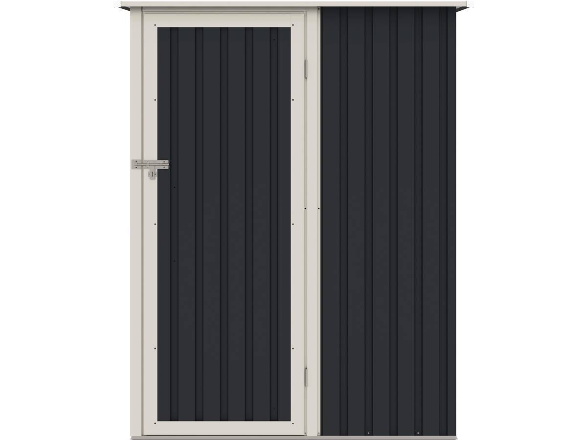 Abris De Jardin Métal "vega Ii"- 1.35 M² -gris -habitat Et Jardin - Image 4