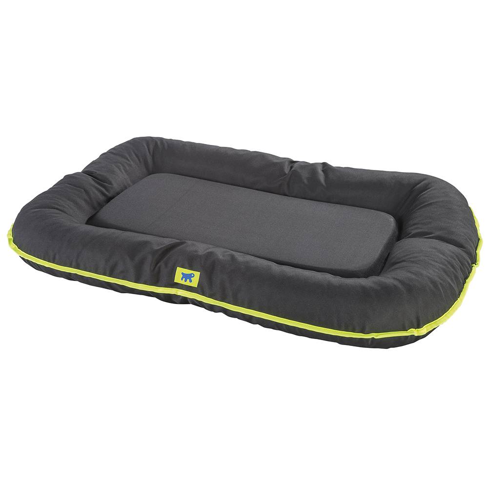 Ferplast - Ferplast Panier Chien Coussin Chien Grande Taille Tissu anti-rayures Lavable à 30°C.Matelas pour chien imperméable 100 x 70 x 12 cm.Noir - Image 1