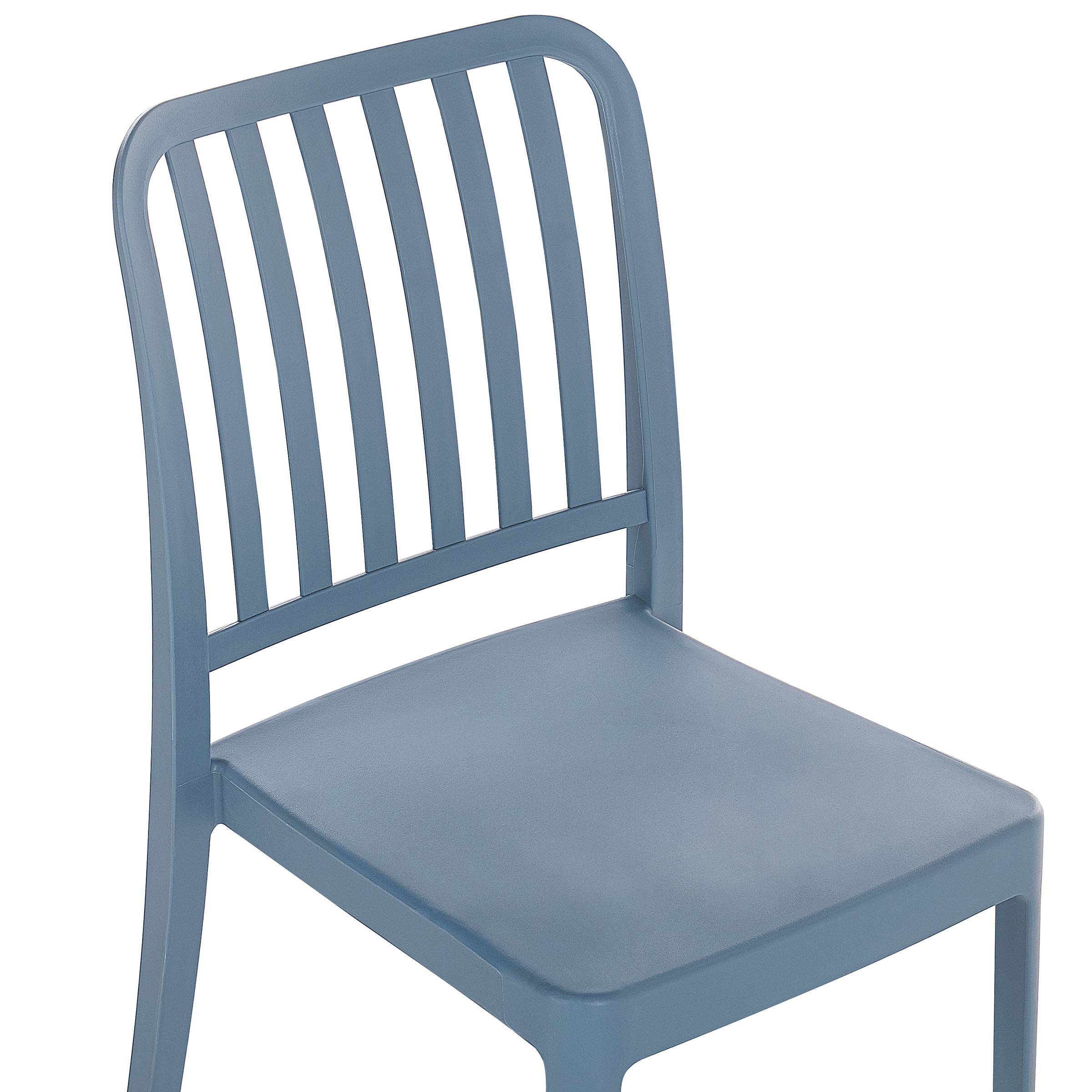 Beliani - Chaise de salle à manger Matière synthétique Bleu SERSALE Beliani - Image 6