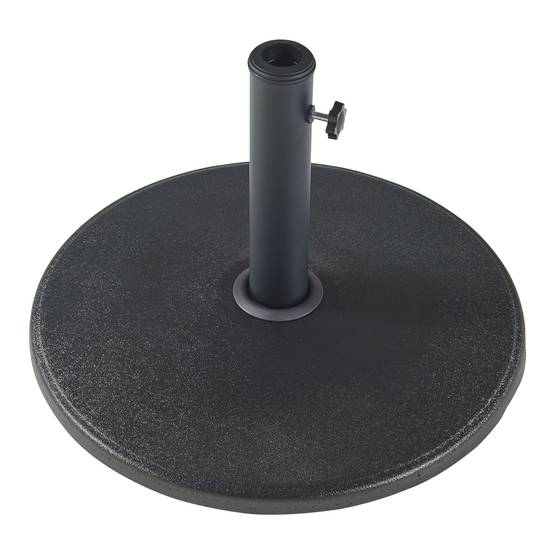 Casa.Pro - Pied de parasol Bionaz béton 50 x 6 cm noir casa.pro - Image 4
