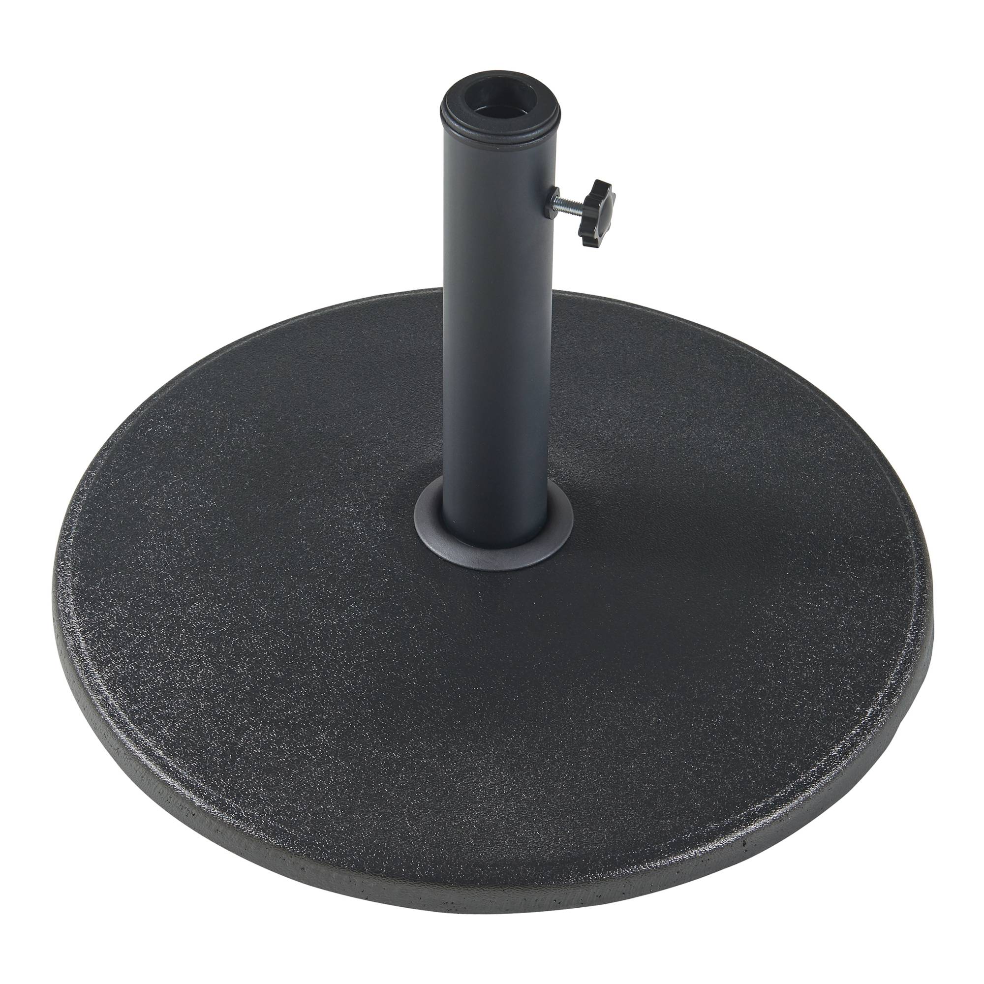 Casa.Pro - Pied de parasol Bionaz béton 50 x 6 cm noir casa.pro - Image 4