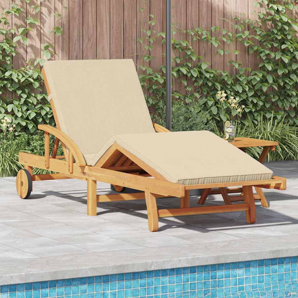 Vidaxl - Transat Bois d'Acacia Massif Beige vidaXL 4105529 - Image 1