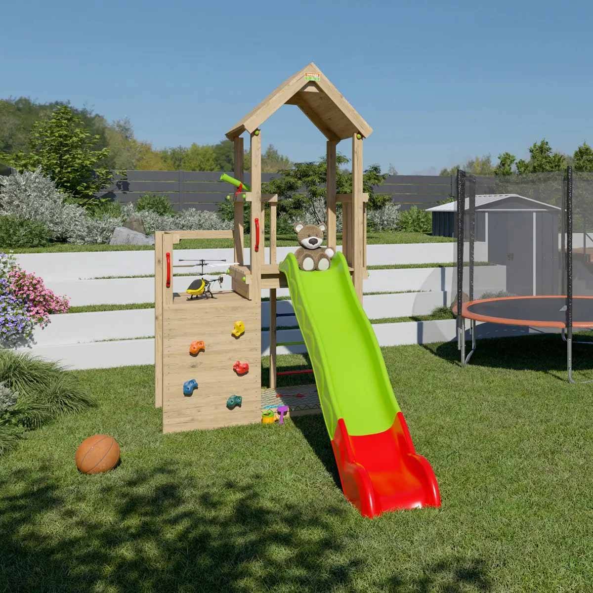 Trigano Jardin - Aire de jeux en bois double plateformes J-24611P1 Trigano Jardin - Image 7