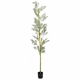 Olivier artificiel bois et fibre vert 20 x 20 x 300 cm - PANGIVO