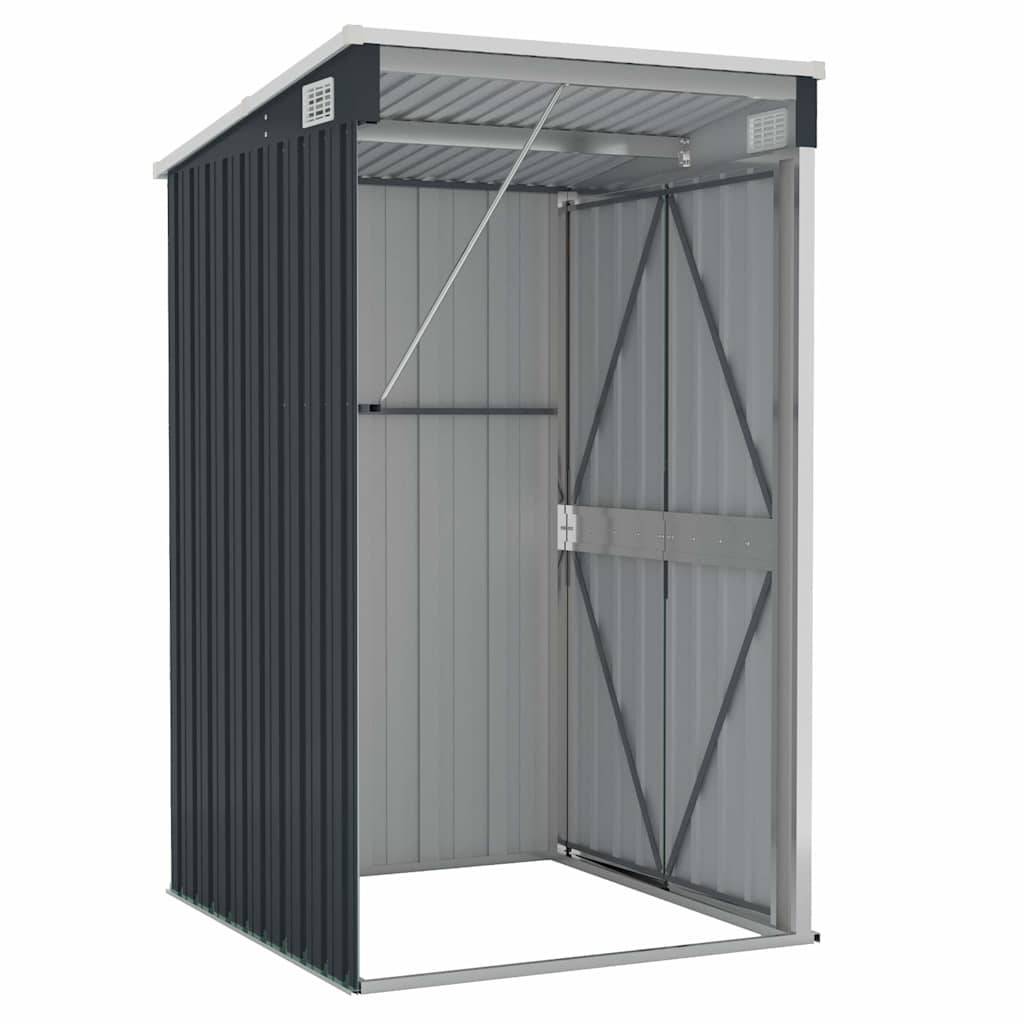 Vidaxl - Remise de jardin murale Anthracite 118x100x178 cm Acier vidaXL 316219 - Image 6
