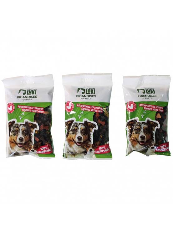 Lot de 3 - friandises de récompenses 200gr - chiens- 3unitées vendues - Mon Ami Luki - Image 1
