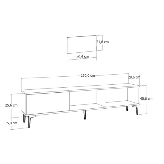 Concept Usine - Meuble TV avec cheminée LED 150cm gris anthracite et noir FYRA - Image 6