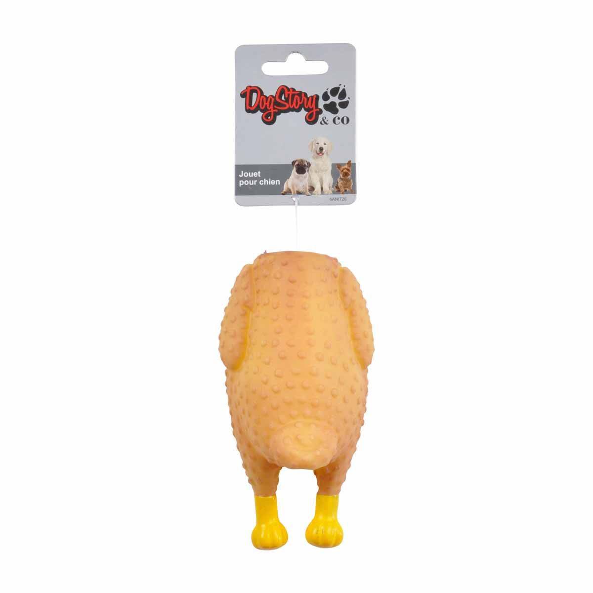 Love Story - Jouet pour Chien "Poulet Rôti" 14cm Écru - Image 2