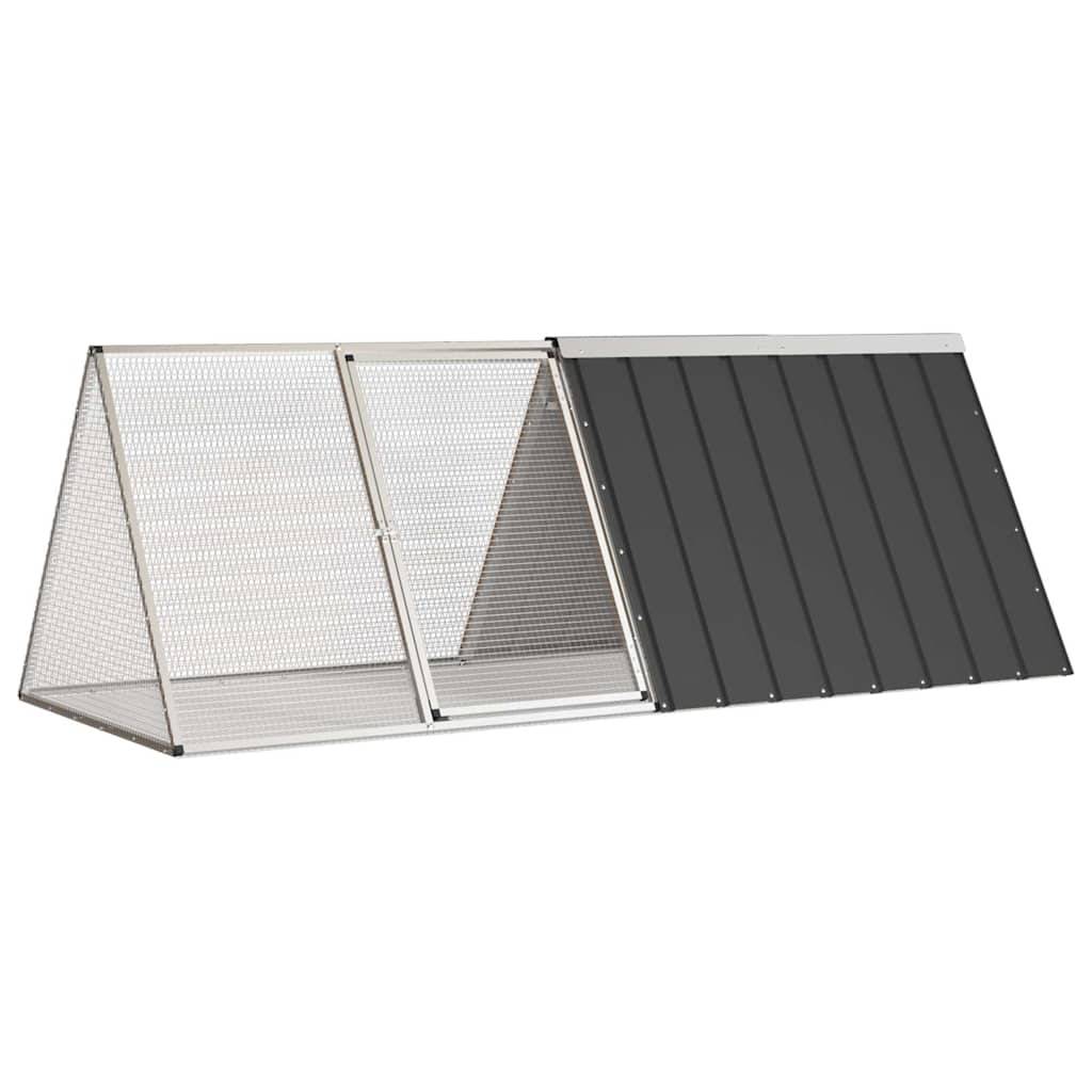 Vidaxl - Cage pour lapin Anthracite 201,5x80,5x71 cm Acier galvanisé vidaXL 171536 - Image 1